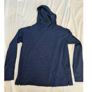 419 Athleta Navy Blue Hoodie Athletic Shirt Medium